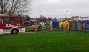 Fire Service training exercise at The Space Plce