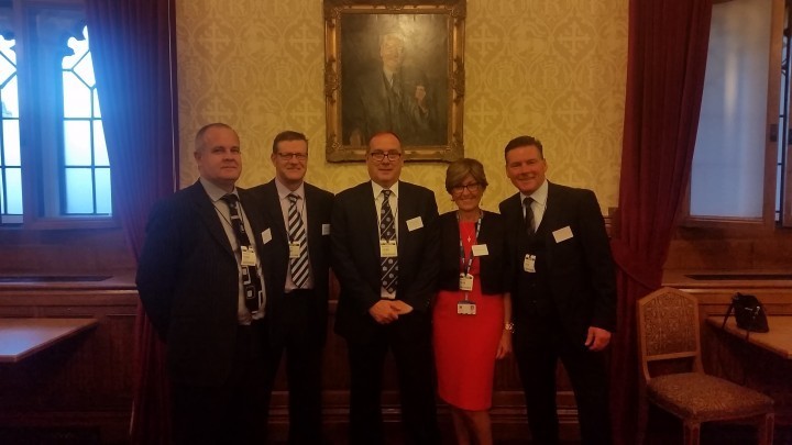Shropshire businessesmen attend House of Lords reception after assistance to NHS