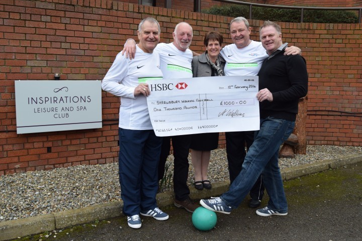 Shrewsbury-based walking football team to purchase life-saving equipment