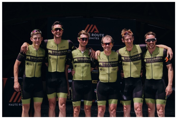 Holohan Coaching Race Team celebrating success in Italy