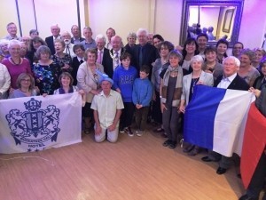 Mayor of Wellington Phil Morris-Jones with the French visitors
