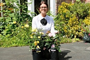 Sarah Perkins, of The Valley, with some of the plants ready for the memory garden.