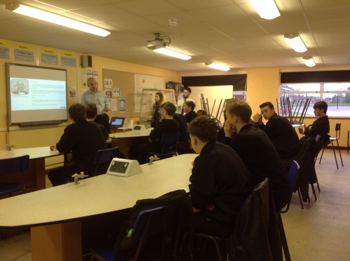 Top Shropshire businessman returns to school to share his expertise