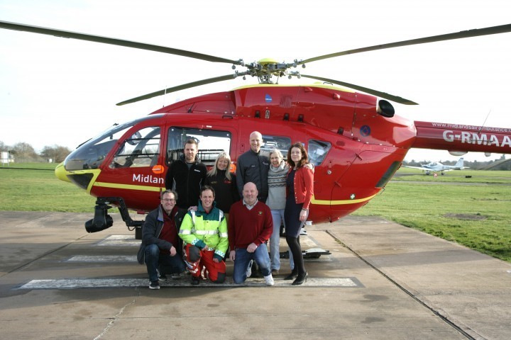 Shropshire business network raises enough money to save two lives for the Midlands Air Ambulance