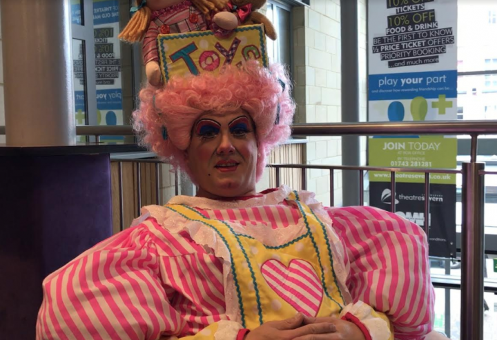 What a dress! Brad Fitt returns to Theatre Severn as Dame