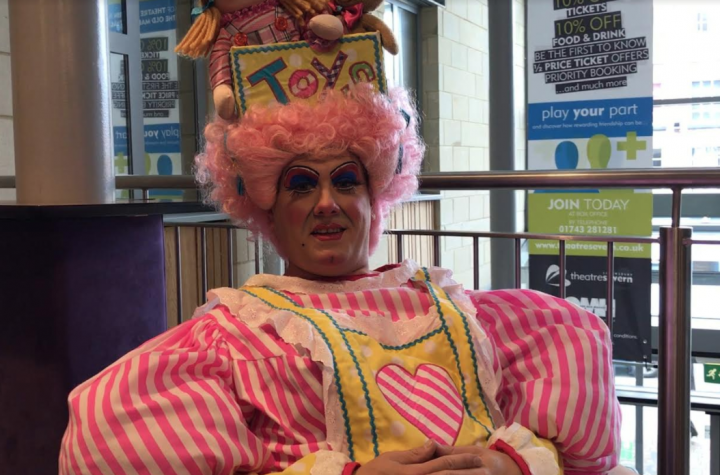 What a dress! Brad Fitt returns to Theatre Severn as Dame