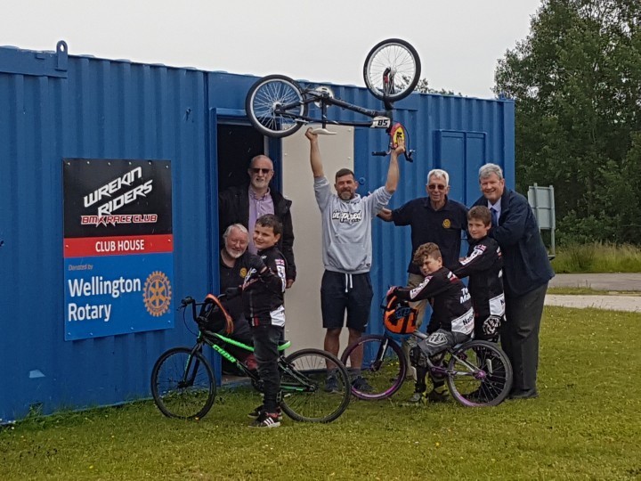 New clubhouse donated to Telford BMX club by local rotary club