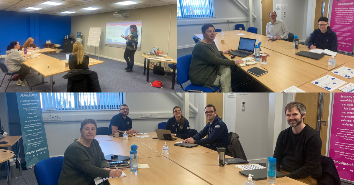 Recent testimonials from our Shropshire Chamber courses